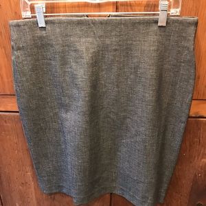 Premise Grey Classic Pencil Skirt - Size 10